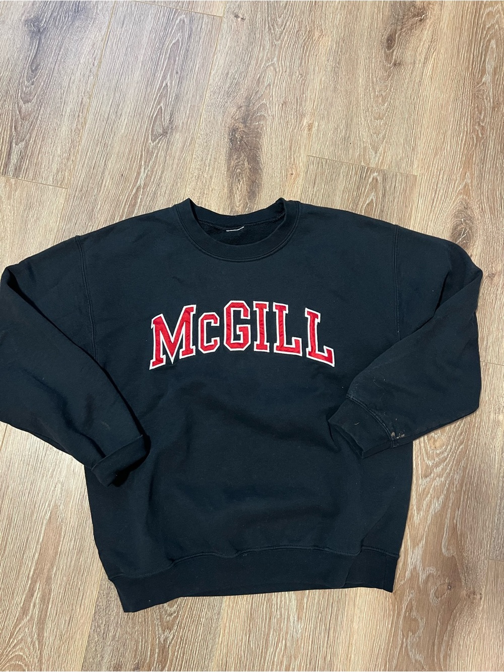 mcgill crewneck - some signs of wear